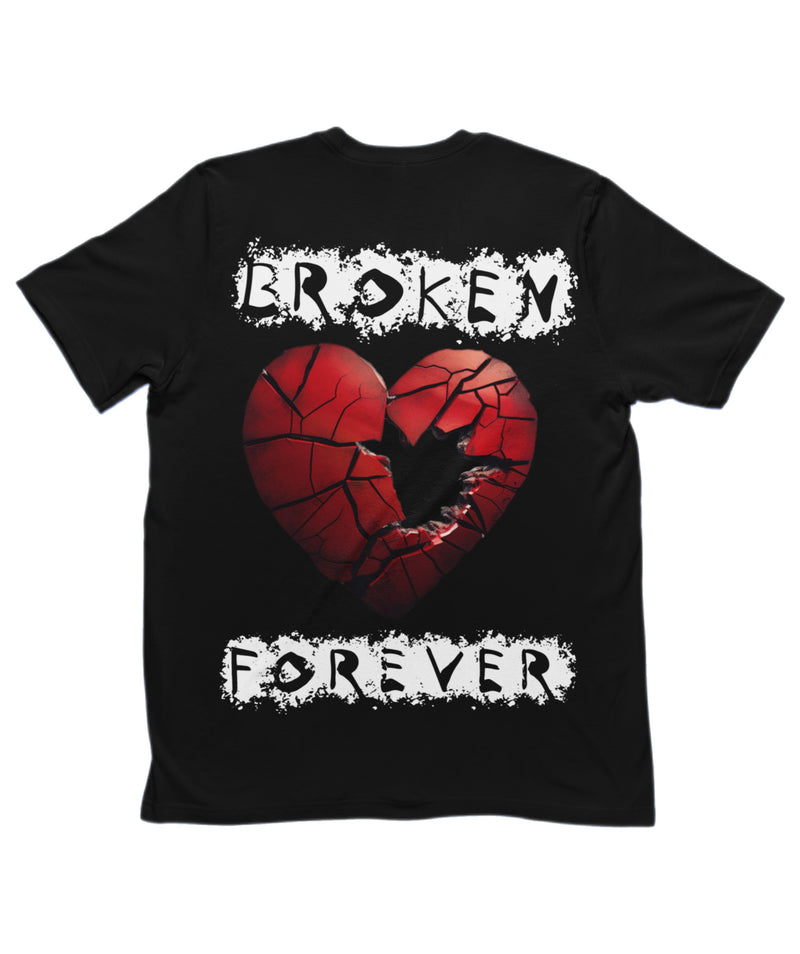 Broken Heart Round Neck T-Shirt