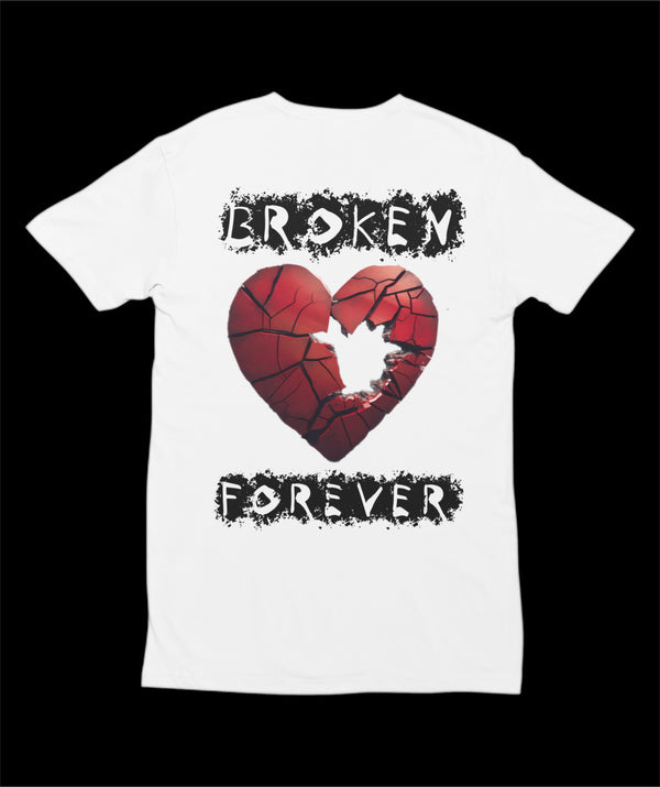 Broken Heart Round Neck T-Shirt